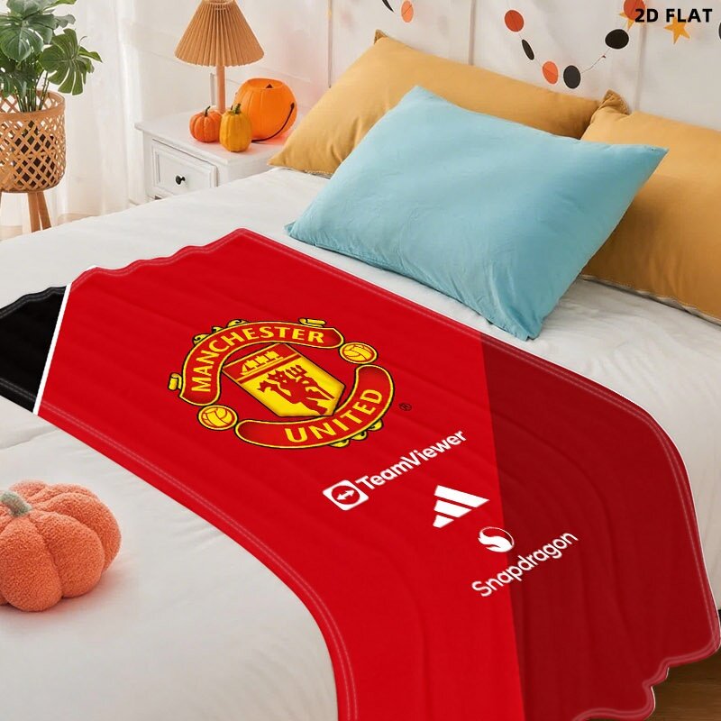 Manchester United плед из флиса с кашемиром