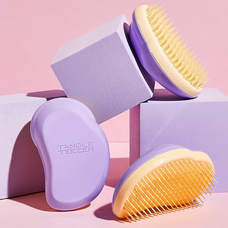 Щетка для волос Tangle Teezer с кремовым кремом без крышки, антизапутывание, компактный размер для путешествий