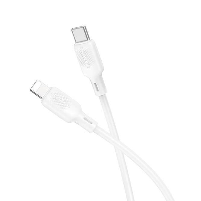 Кабель BOROFONE BX-113, Type-C/Lightning, 27 W, 1 метр, белый — фото 1