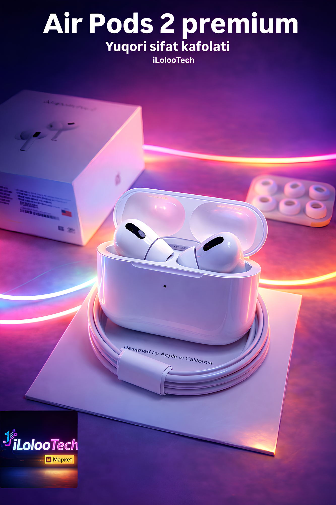 Premium AirPods Pro 2 Беспроводные наушники Подс про 2 наушник для Айфон и Andiroid