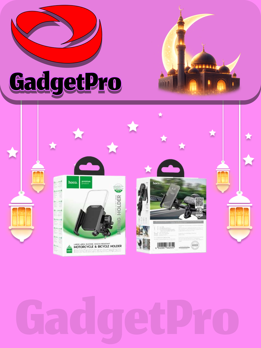 Держатель для мотоцикла и велосипеда Hoco H91: универсальный Motorcycle & Bicycle Holder, надежная фиксация