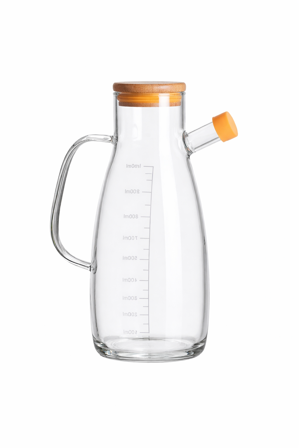 Стеклянная бутылка-дозатор, с ручкой, для масла, оливкового, растительного, соусов, уксуса