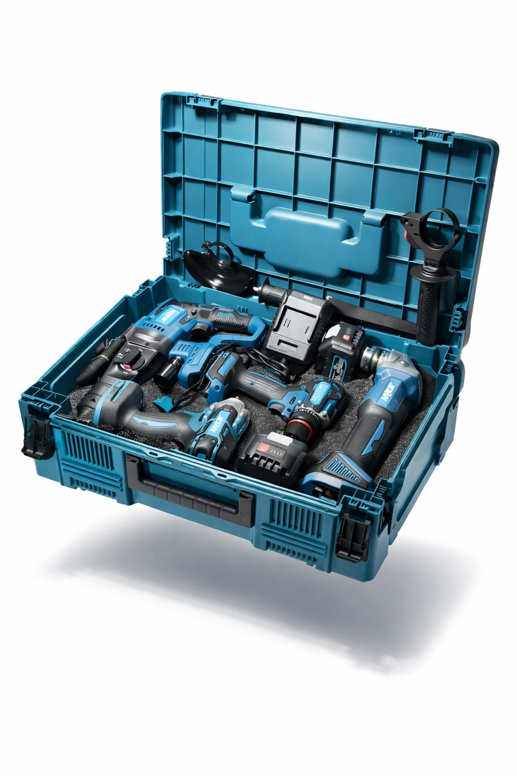 Многофункциональный аккумуляторный набор электроинструментов 4-в-1 для ремонта, строительства и монтажных работ