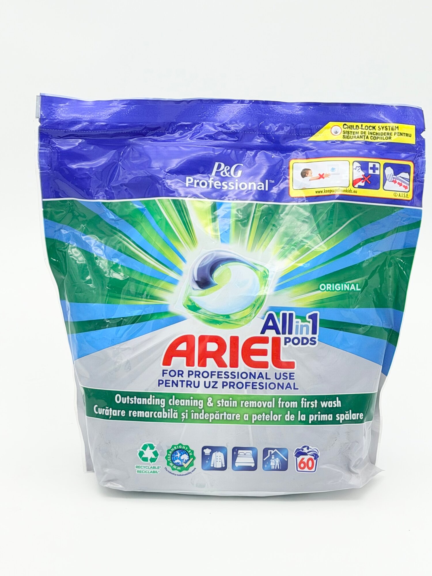 Капсулы для стирки Ariel All-in-1 Pods Professional Original, 60 шт.