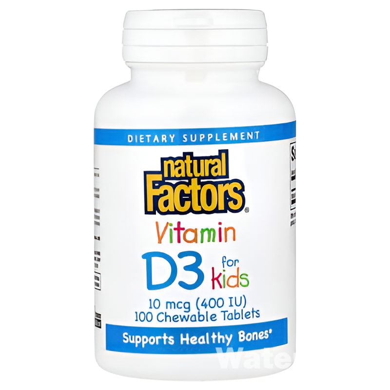 Vitamin D3 for Kids Nat Fac 400 IU N100 — детский витамин D для роста и иммунитета