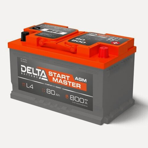 Изображение товара Автомобильный аккумулятор Delta Battery DELTA START MASTER 80 Ah AGM
