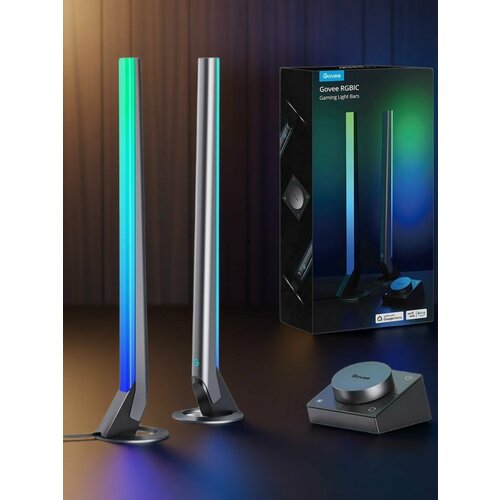 Лампа настольная светодиодная неоновая, RGB cветильник Govee Smart Gaming Light Bars