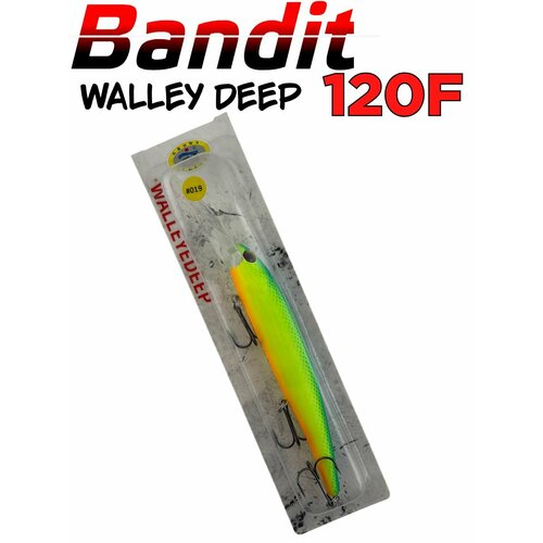 Bandit Walleye Deep воблер для троллинга 12см / Плавающая приманка бандит для рыбалки