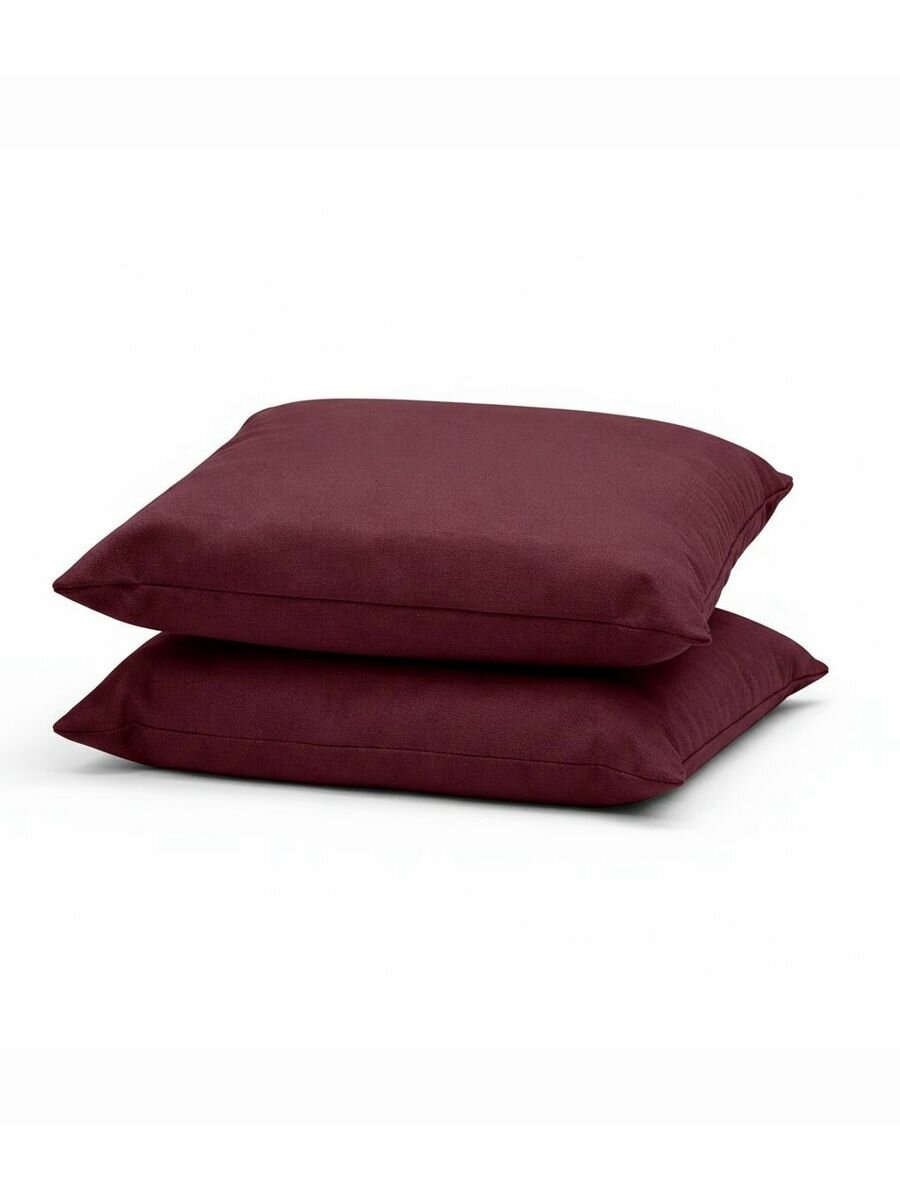 Подушки для растяжки (2 шт!), йоги и фитнеса AZEN 25х25х7 см бордовые