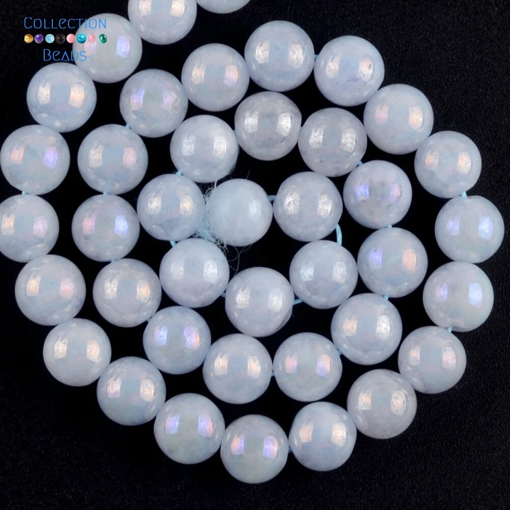 Бусины из натурального камня, 6 мм, AB Blue Jades