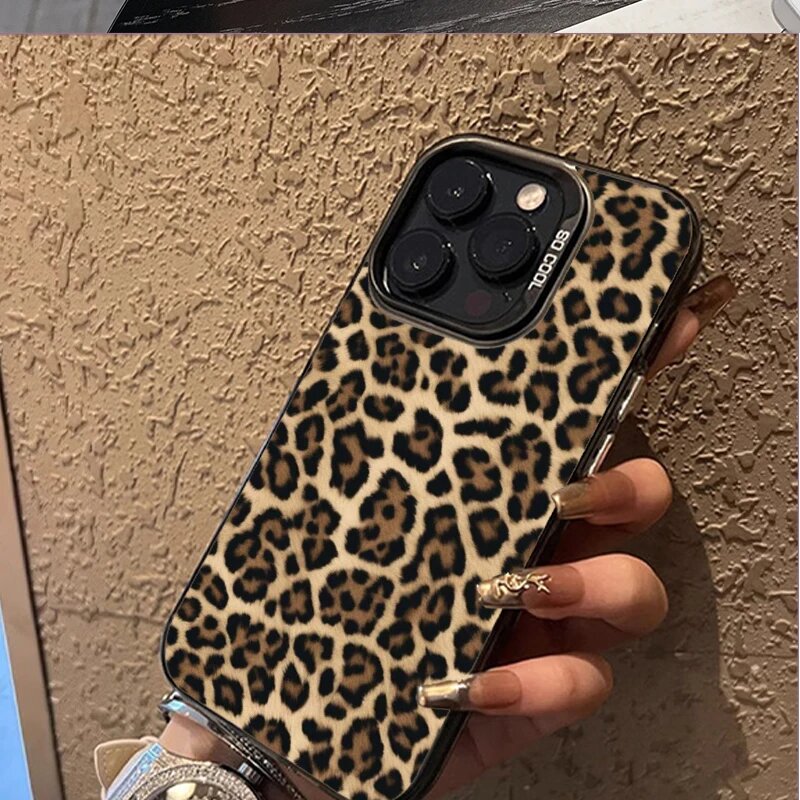 Чехол для iPhone 17 Pro Max, леопард, цвет H