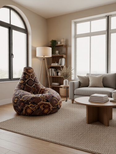 Изображение товара Кресло-мешок «Груша» Велюр Мехико 03 XXXXL с ручкой для переноски