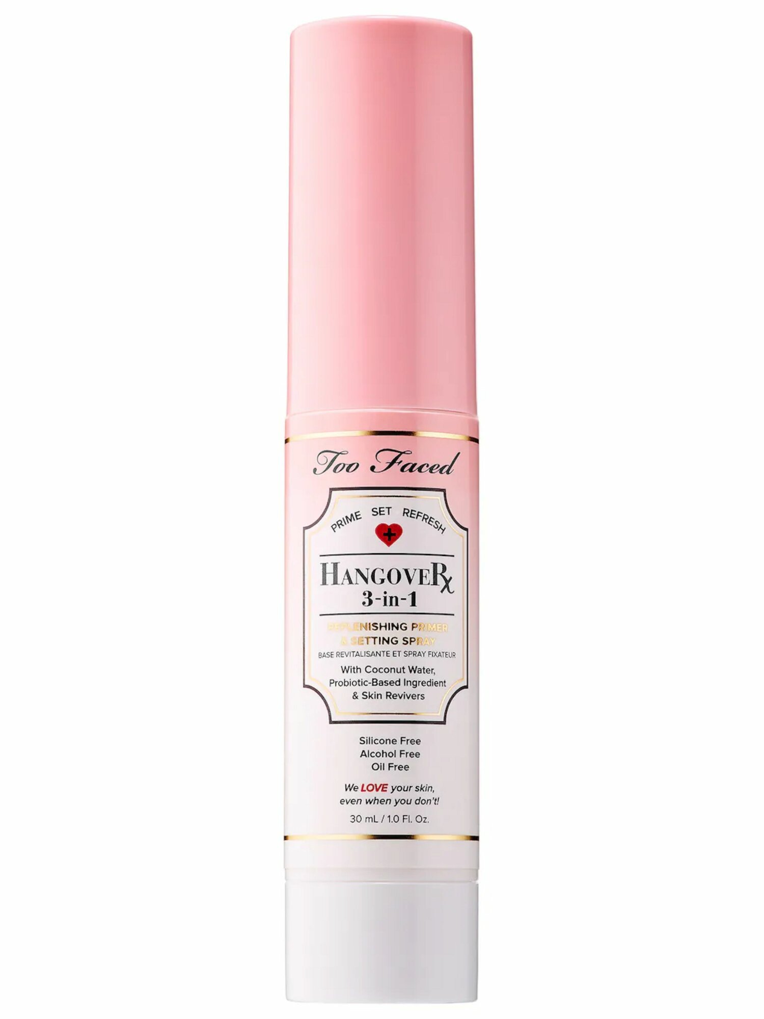 TOO FACED Фиксирующий спрей для лица в мини-формате Hangover 3-in-1 Setting Spray