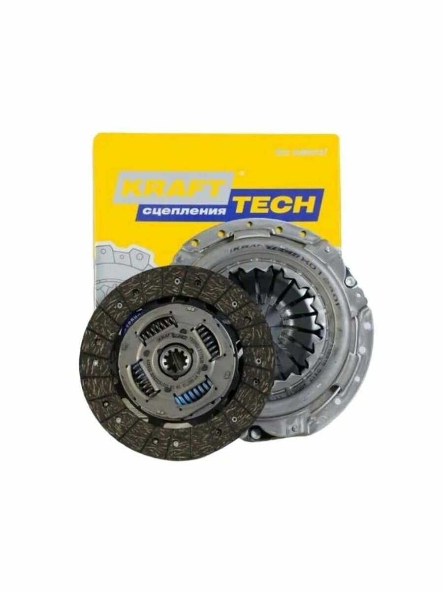 Сцепление УАЗ патриот 409 двигатель, без выжимного подшипника KRAFTTECH арт. W01240H9