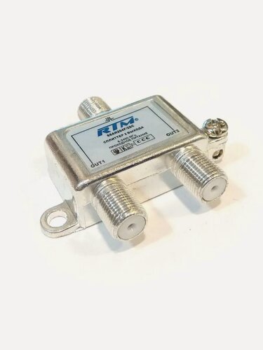 Изображение товара Делитель RTM SSAH204F/2DC спутникового и эфирного сигнала на 2 направления 2400 МГц.