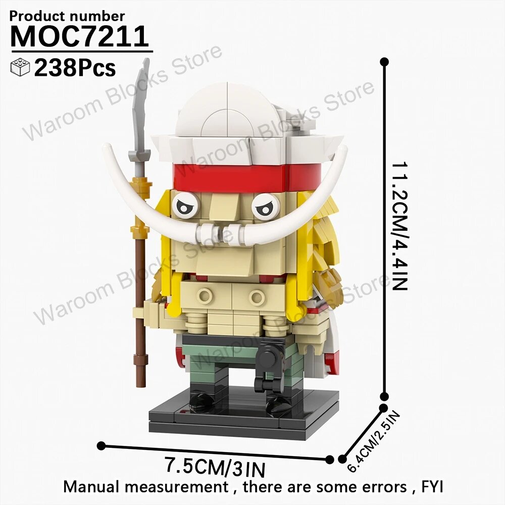 MOC7211 Brickheadz аниме капитан, 238 деталей