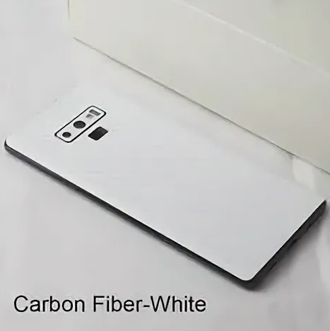 Защитная виниловая пленка под карбон в белом цвете для Samsung Galaxy Note 9 SM-N960