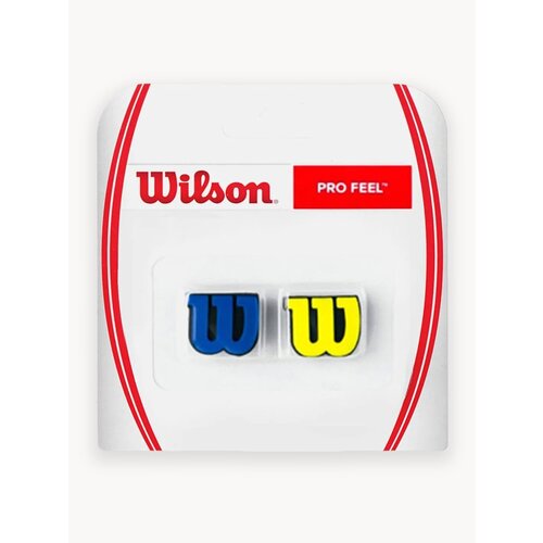 Набор виброгасителей Wilson 2024 Pro Feel Logo желто-синий