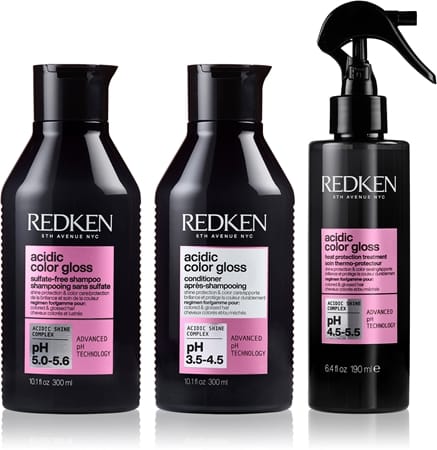 Косметический набор для волос Redken acidic color gloss для окрашенных волос, 3 шт