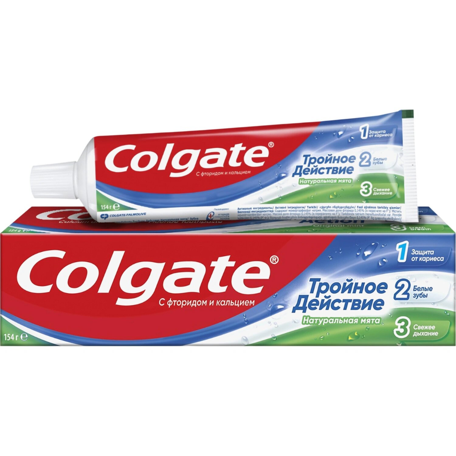 Colgate Зубная паста Colgate Тройное действие защита от кариеса мята 100 мл