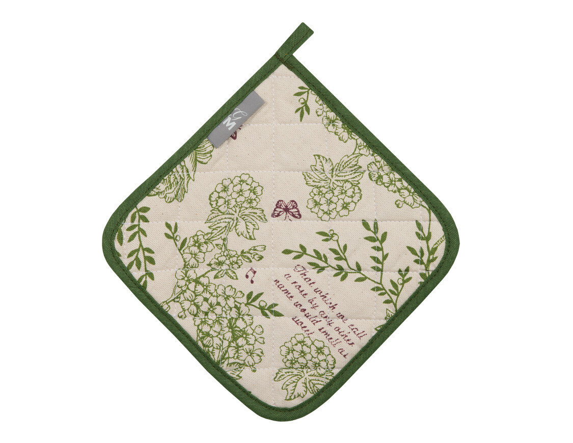 Прихватка Guten Morgen рогожка цветы 20 x 20см