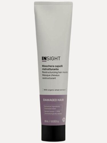 Изображение товара INSIGHT Маска для повреждённых волос DAMAGED HAIR, питание и сила, 200 мл
