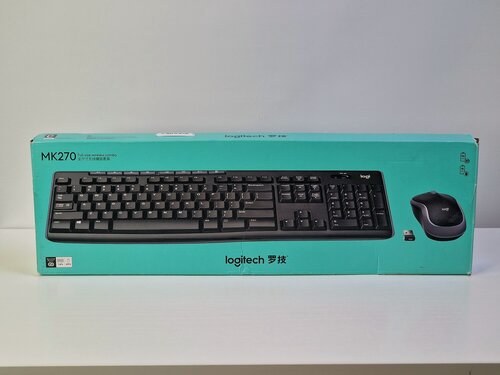 Изображение товара Комплект клавиатура + мышь Logitech Wireless Combo MK270, черный, английский/русский