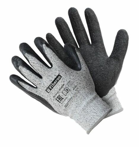 Перчатки латексные Fiberon PSV039P размер 10/XL, от порезов