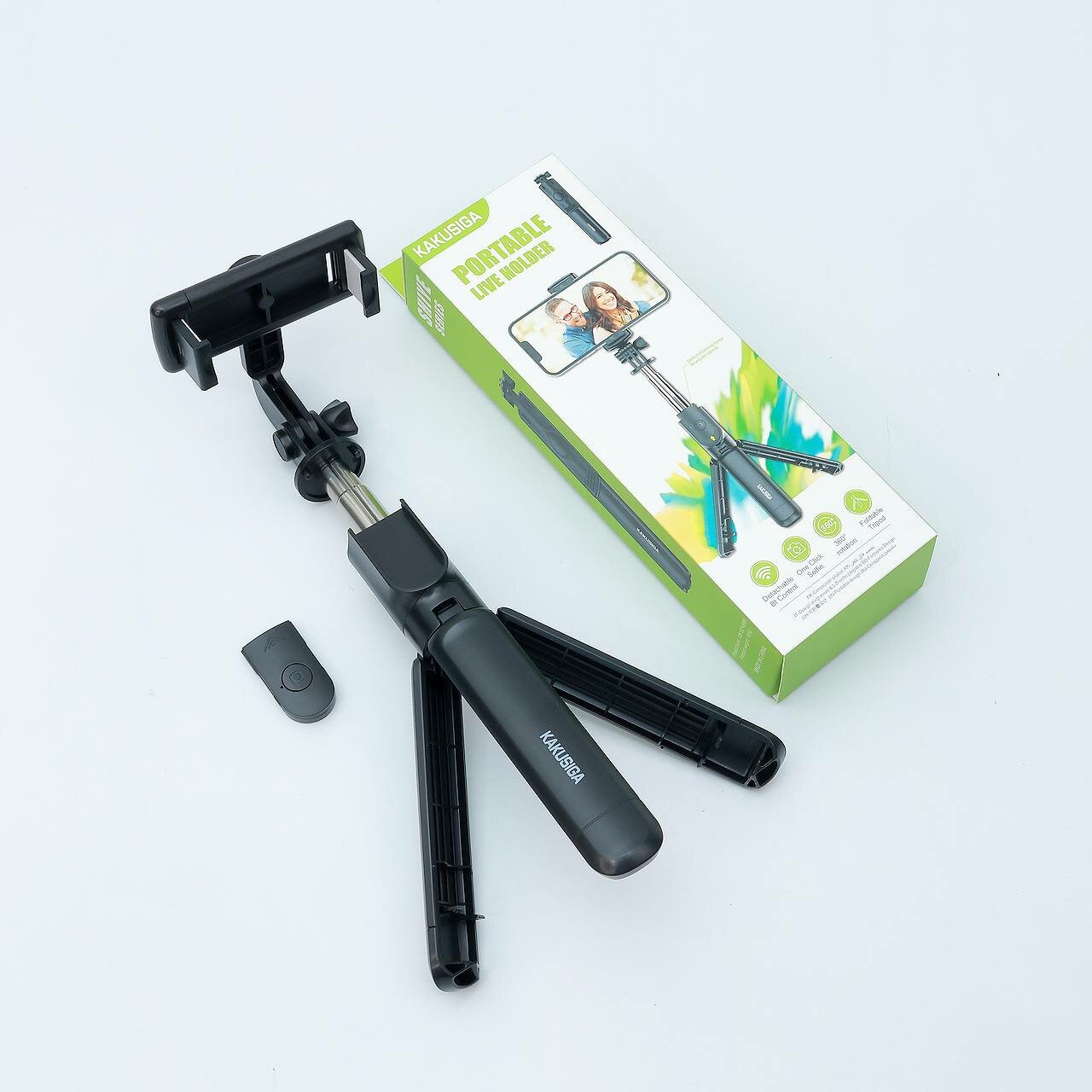 KAKUSIGA SELFI Madel: KSC-1143 Черный отлчний выбор для мобилогрофов и для блогеров