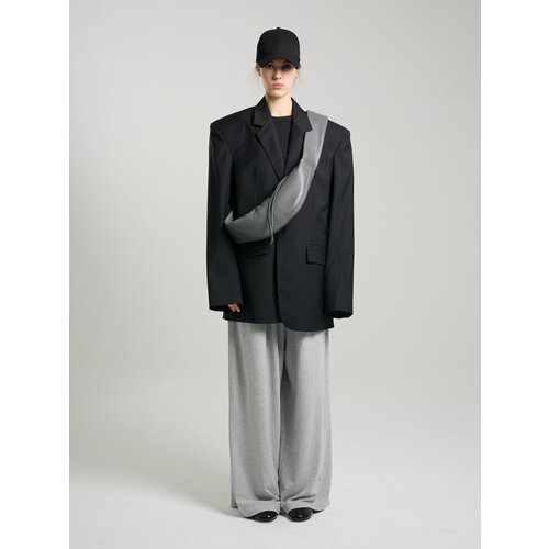 Сумка кросс-боди Afina 765 фактура гладкая графит 13842₽