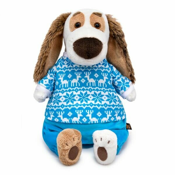 Мягкая игрушка Буди Баса Budi Basa Бартоломей в зимней пижаме, 27 см, Bart27-058