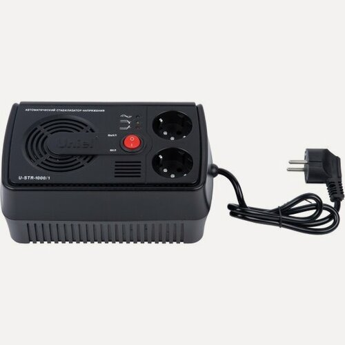 Изображение товара Стабилизатор напряжения Uniel Courage U-STR-1000/1, 1000 ВА, 09620