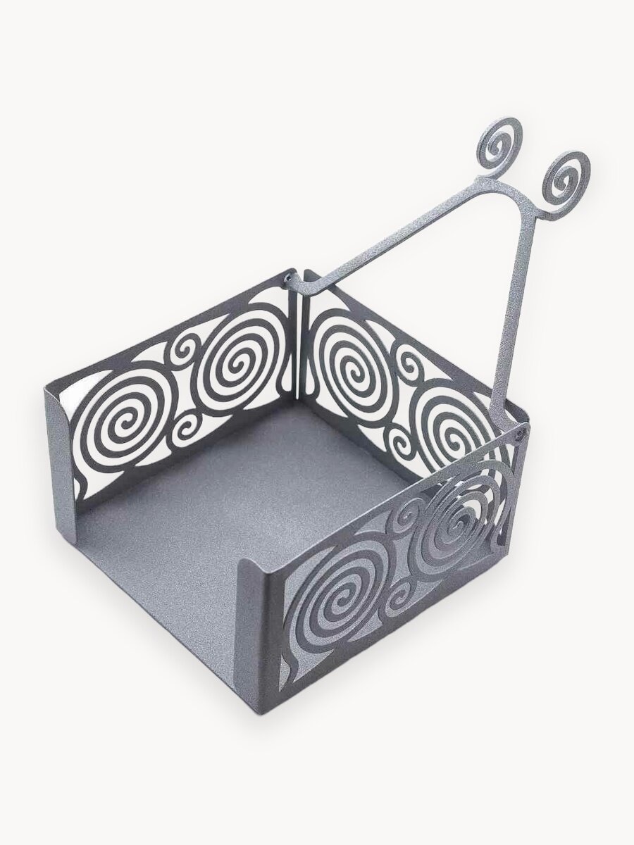 Салфетница Gala горизонтальная металлическая с полимерными покрытием, артикул SL024-SY, серебристая