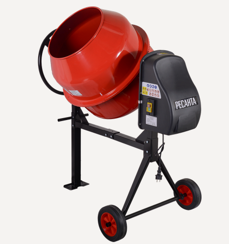 Изображение товара Бетономешалка Ресанта БМ-160Ч, 160 л, 32 об/мин, 700 Вт, венец - чугун