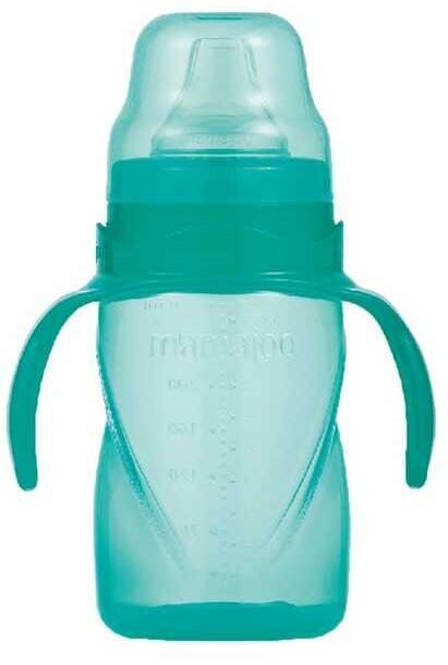 MAMAJOO - Антиколиковый поильник-непроливайка с ручками 9+, 270 мл Зеленый