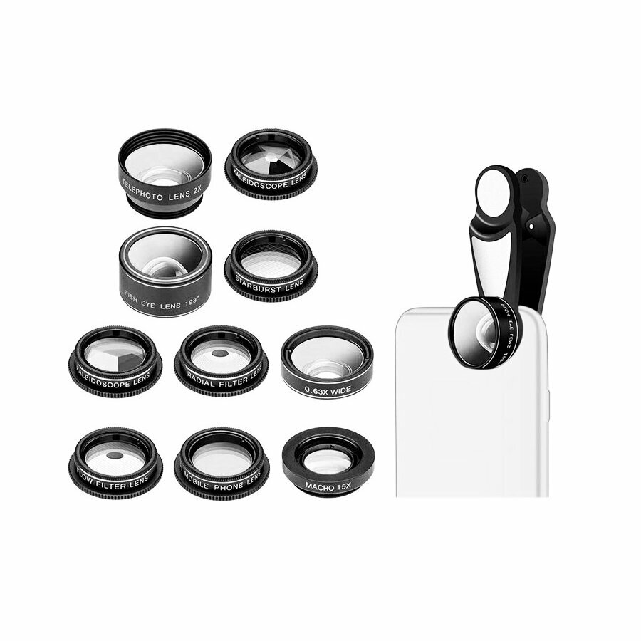 Набор объективов для смартфона Levenhuk Lens S10