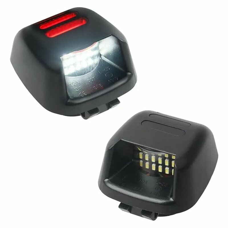 2 шт. красная трубка SMD светодиодная подсветка номерного знака для Nissan Navara D40