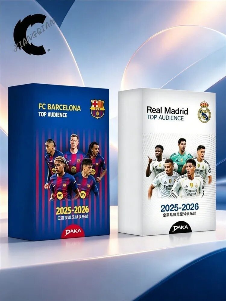 25-26 DAKA Последние Real Madrid Barcelona Box Mbappe Yamal Football Blind Box Star Card