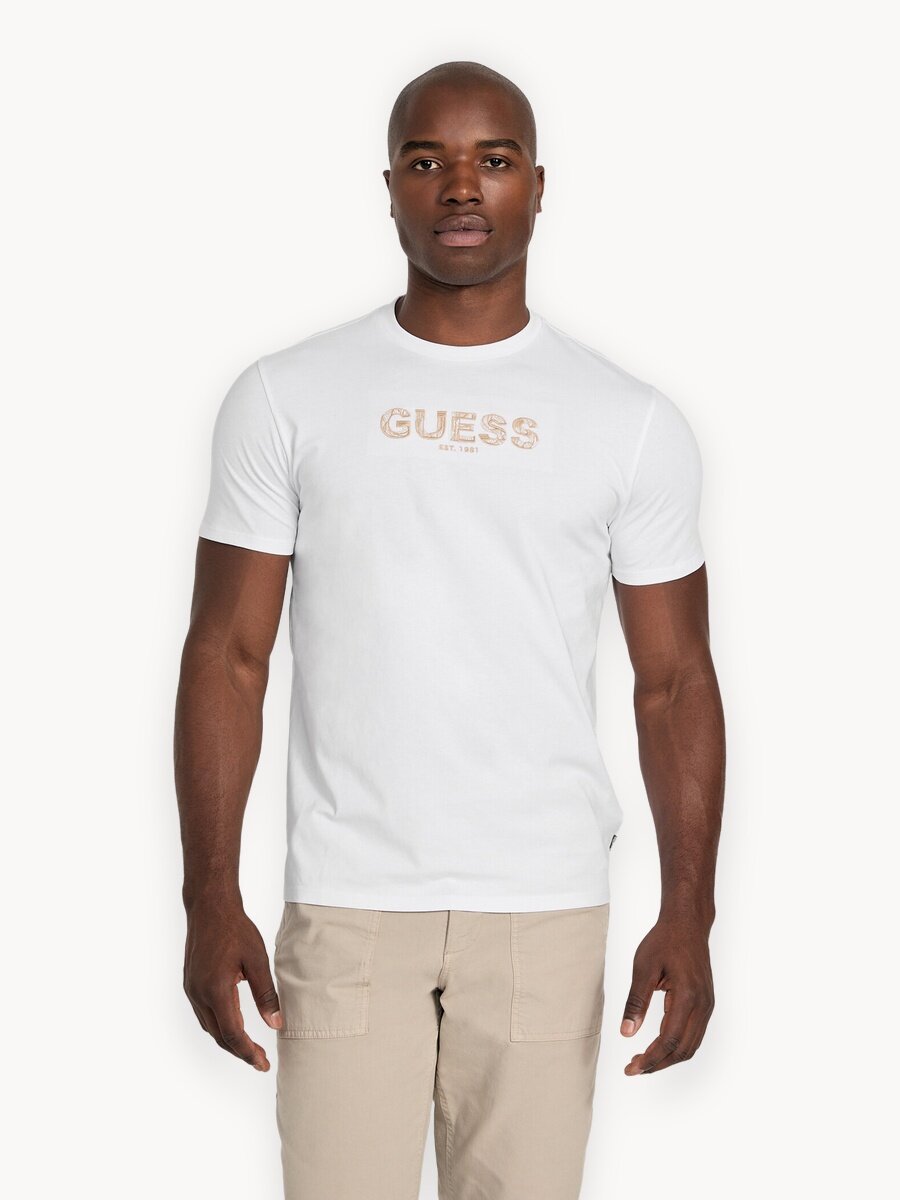 Футболка GUESS, размер L, белый,