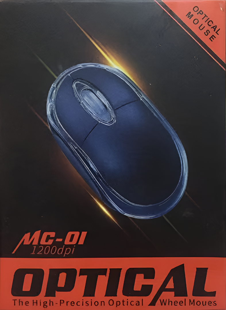 Проводная USB мышь MC-01, оптическая, USB-интерфейс, универсальная (черная) — фото 1