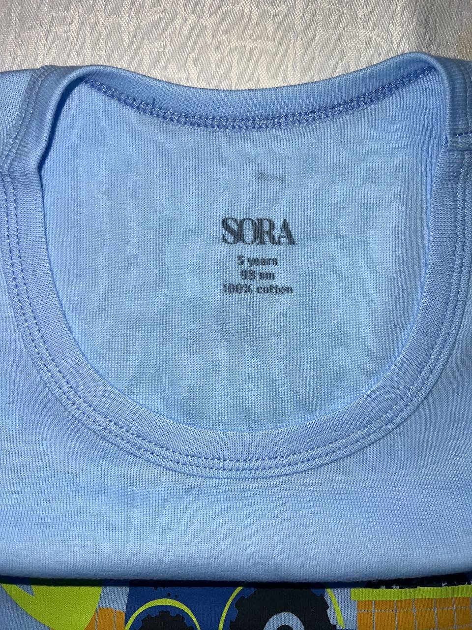 Майка  5, комплект из 5 шт., размер 3-6, синий космос — фото 1