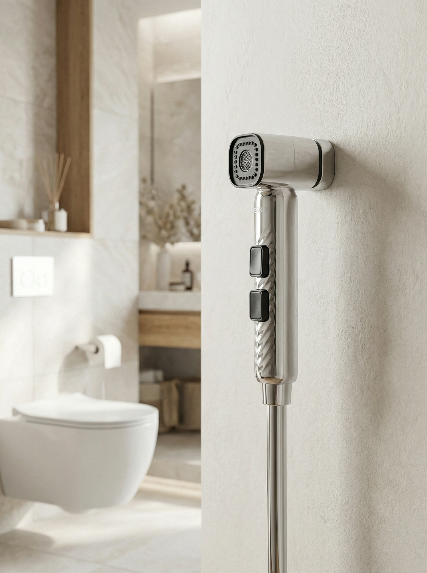 ESKO. Гигиеническая лейка для биде, душа и ванны, 2 режима HHS120MG с магнитным держателем / лейка гигиенического душа