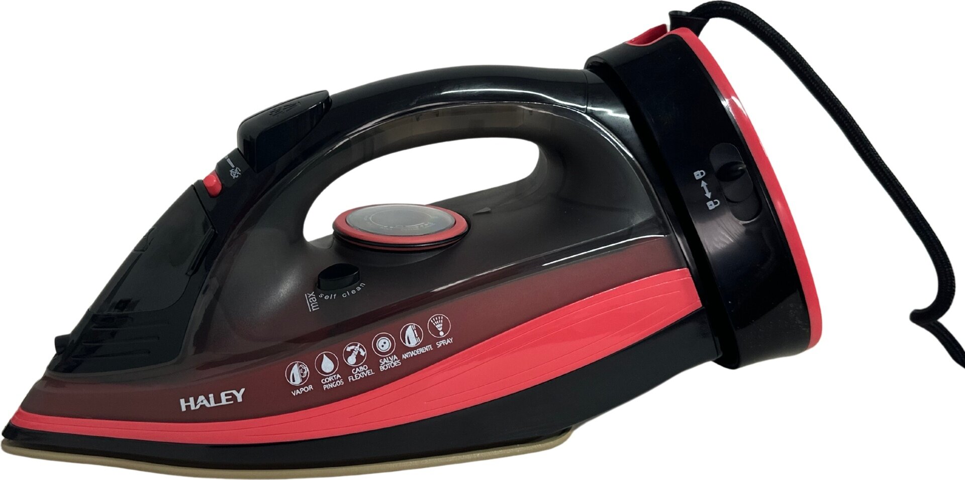 Утюг Haley HY-2057, паровой, беспроводной, керамическое покрытие, красный