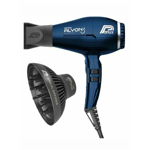 фото Профессиональный фен для волос parlux alyon night blue и diffuser magic sense