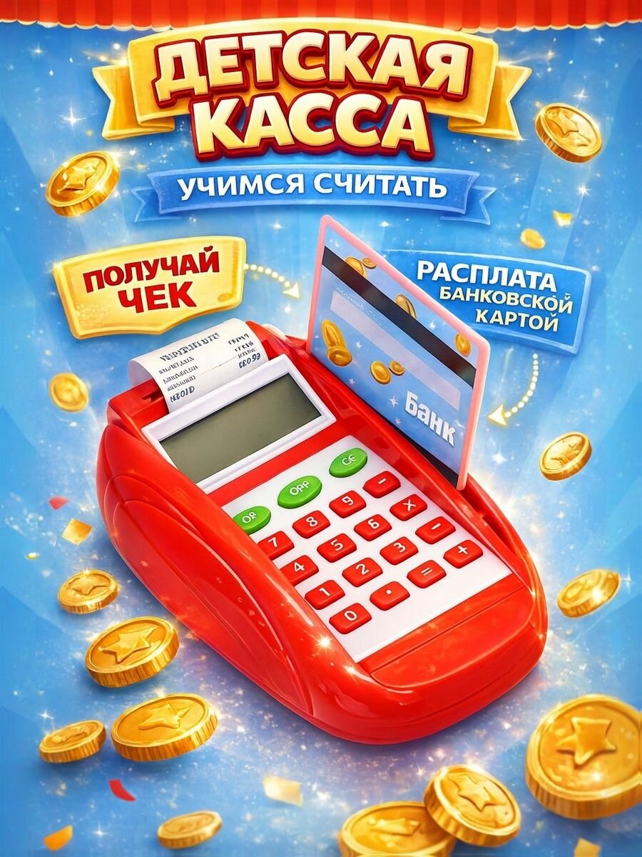 Детский игровой магазин Играем в магазин с кассой для сюжетно ролевых игр 2T
