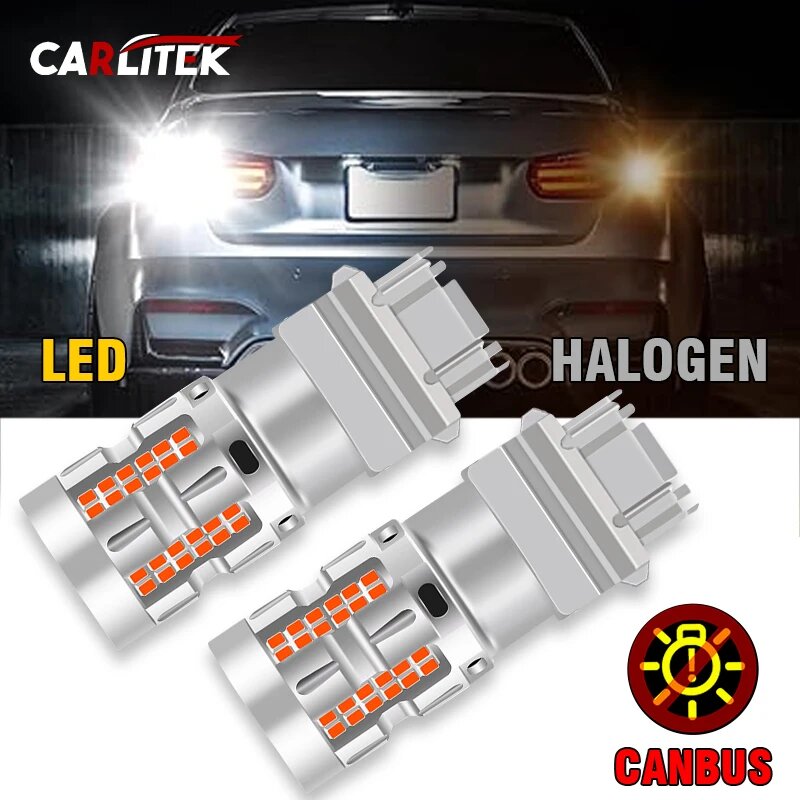 2 шт. 7443 W21/5W T20 3157 P27/7W T25 Светодиодные лампы 3030 SMD Чипы Красный, 3157 P27/7W T25