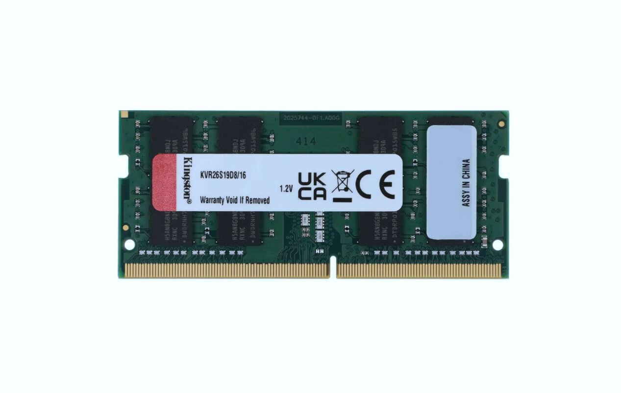 Оперативная память Kingston SO-DIMM DDR4 16GB KVR26S19D8/16 {PC4