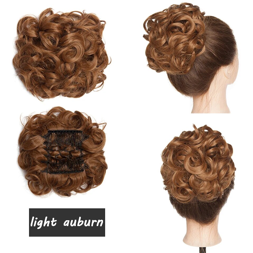 Шиньон Benehair Light Auburn на гребне