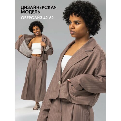Пиджак LK urban dress, размер 42-52, коричневый