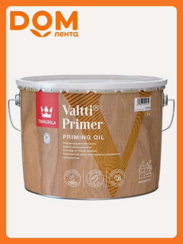 Изображение товара Грунтовка Tikkurila "Valtti Primer", для наружных и внутренних работ, 9 л